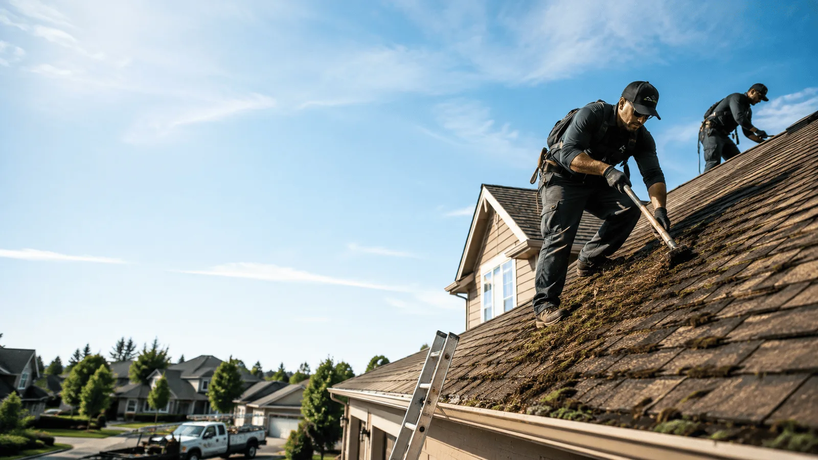 Roof Moss Removal in Olive Branch, IL near me
